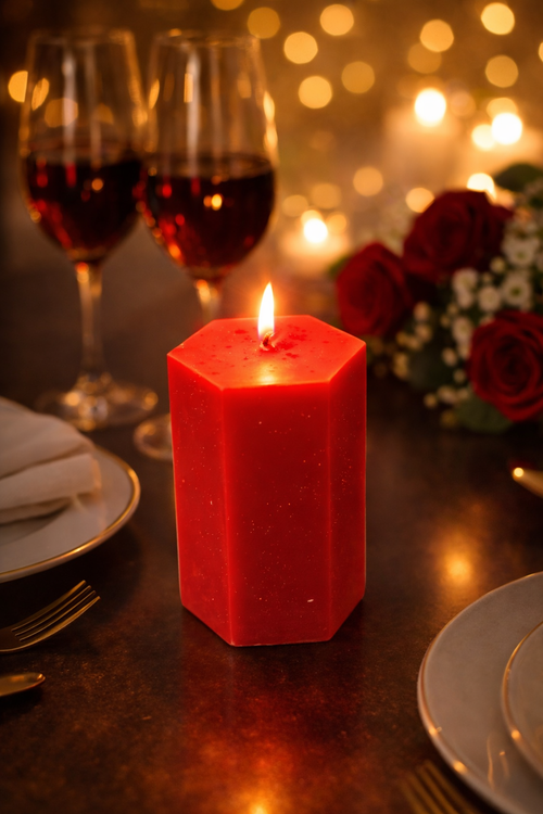 Hexagon Candle (6cm)