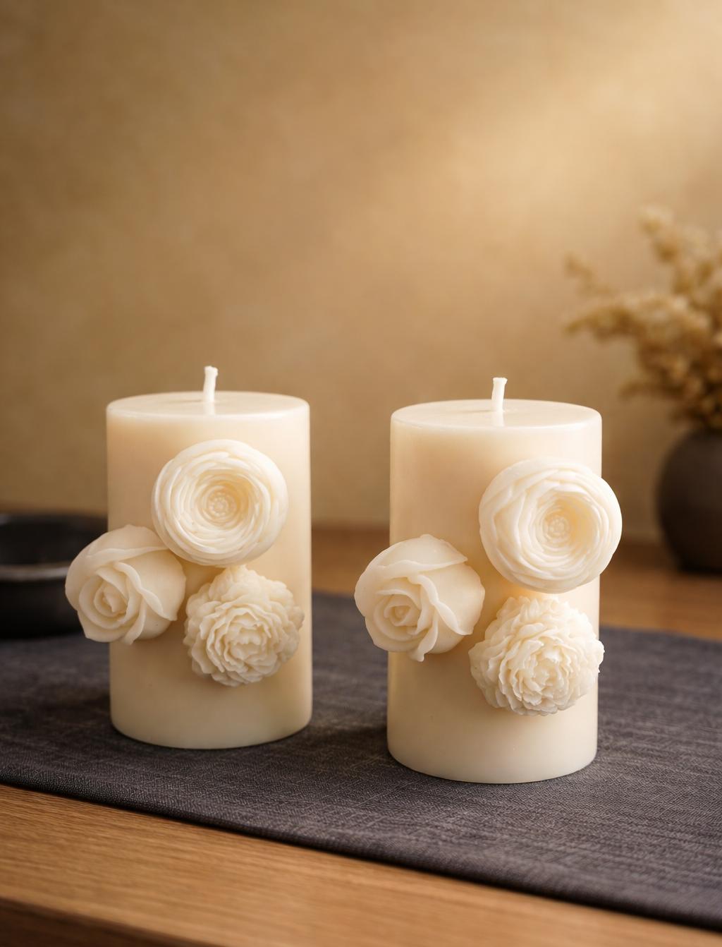 Whispering Roses Candle